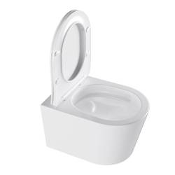 ZESTAW PODTYNKOWY WC STELAŻ GEBERIT DUOFIX MISKA ELITE-WH-03 PRZYCISK DELTA 50 CZARNY POŁYSK