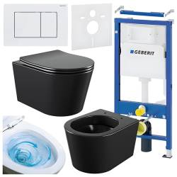 ZESTAW PODTYNKOWY WC STELAŻ GEBERIT DUOFIX MISKA ELITE-MTB-03 PRZYCISK DELTA 30 BIAŁY