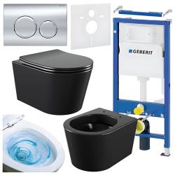ZESTAW PODTYNKOWY WC STELAŻ GEBERIT DUOFIX MISKA ELITE-MTB-03 PRZYCISK DELTA 20 CHROM