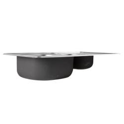 ZLEWOZMYWAK DWUKOMOROWY STALOWY 78X50CM INOX ZLEW KUCHENNY KALF2 2 GATUNEK