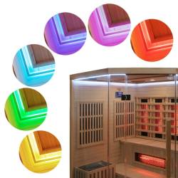 SAUNA INFRARED/FIŃSKA MOSS1 Z PIECEM HARVIA 6KW 4-5 OSOBOWA 150x150 CM 2w1 MOSS1 NEW