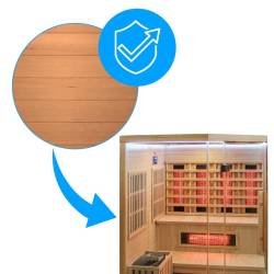 SAUNA INFRARED/FIŃSKA MOSS1 Z PIECEM HARVIA 6KW 4-5 OSOBOWA 150x150 CM 2w1 MOSS1 NEW