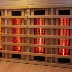 SAUNA INFRARED/FIŃSKA MOSS1 Z PIECEM HARVIA 6KW 4-5 OSOBOWA 150x150 CM 2w1 MOSS1 NEW