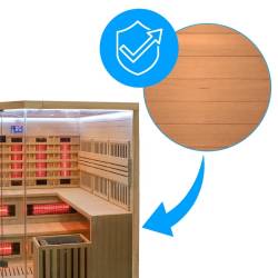 SAUNA INFRARED/FIŃSKA MOSS2 Z PIECEM HARVIA 8KW 5-6 OSOBOWA 200x200 CM 2w1 MOSS2 NEW