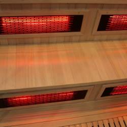 SAUNA INFRARED/FIŃSKA MOSS2 Z PIECEM HARVIA 8KW 5-6 OSOBOWA 200x200 CM 2w1 MOSS2 NEW