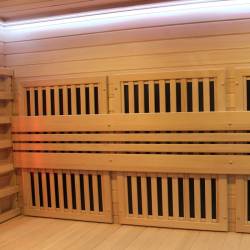 SAUNA INFRARED/FIŃSKA MOSS2 Z PIECEM HARVIA 8KW 5-6 OSOBOWA 200x200 CM 2w1 MOSS2 NEW