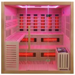 SAUNA INFRARED/FIŃSKA HELSI2 Z PIECEM HARVIA 8KW 5-6 OSOBOWA 200x160 CM 2w1 HELSI2 NEW