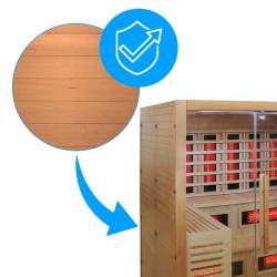 SAUNA INFRARED/FIŃSKA HELSI2 Z PIECEM HARVIA 8KW 5-6 OSOBOWA 200x160 CM 2w1 HELSI2 NEW