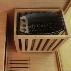 SAUNA INFRARED/FIŃSKA HELSI2 Z PIECEM HARVIA 8KW 5-6 OSOBOWA 200x160 CM 2w1 HELSI2 NEW