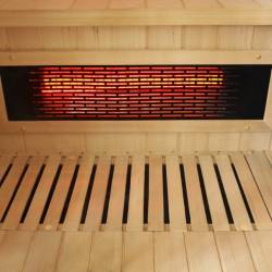 SAUNA KOMBO INFRARED/FIŃSKA HELSI3 Z PIECEM 6kW 3-4 OSOBOWA 160x160 CM 2w1 HELSI3 NEW
