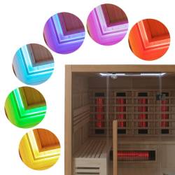 SAUNA KOMBO INFRARED/FIŃSKA HELSI3 Z PIECEM 6kW 3-4 OSOBOWA 160x160 CM 2w1 HELSI3 NEW