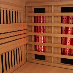 SAUNA KOMBO INFRARED/FIŃSKA HELSI3 Z PIECEM 6kW 3-4 OSOBOWA 160x160 CM 2w1 HELSI3 NEW