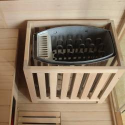 SAUNA KOMBO INFRARED/FIŃSKA HELSI3 Z PIECEM 6kW 3-4 OSOBOWA 160x160 CM 2w1 HELSI3 NEW