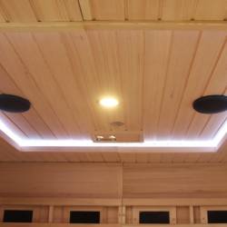 SAUNA KOMBO INFRARED/FIŃSKA HELSI3 Z PIECEM 6kW 3-4 OSOBOWA 160x160 CM 2w1 HELSI3 NEW