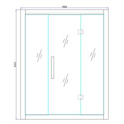 SAUNA KOMBO INFRARED/FIŃSKA HELSI3 Z PIECEM 6kW 3-4 OSOBOWA 160x160 CM 2w1 HELSI3 NEW