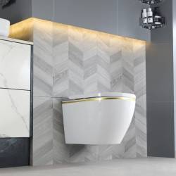 ZESTAW PODTYNKOWY WC STELAŻ GEBERIT DUOFIX MISKA MIZU-WH-GL-TR-02 PRZYCISK DELTA 30 CHROM