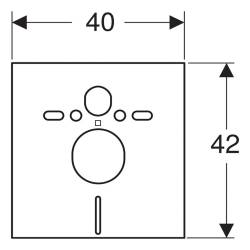 ZESTAW PODTYNKOWY WC STELAŻ GEBERIT DUOFIX MISKA MIZU-WH-GL-TR-03 PRZYCISK DELTA 30 CHROM