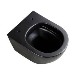 ZESTAW PODTYNKOWY WC STELAŻ GEBERIT DUOFIX MISKA PEAK-MTB-GL-RIM-03 PRZYCISK DELTA 50 CZARNY MAT