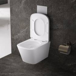 ZESTAW PODTYNKOWY WC STELAŻ GEBERIT DUOFIX MISKA VIVA-WH-TR-02 PRZYCISK DELTA 50 CZARNY MAT