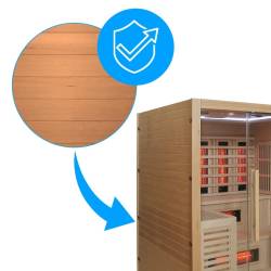 SAUNA INFRARED/FIŃSKA HELSI1 Z PIECEM HARVIA 6KW 4-5 OSOBOWA 180x160 CM 2w1 HELSI1 NEW
