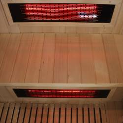 SAUNA INFRARED/FIŃSKA HELSI1 Z PIECEM HARVIA 6KW 4-5 OSOBOWA 180x160 CM 2w1 HELSI1 NEW
