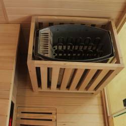 SAUNA INFRARED/FIŃSKA HELSI1 Z PIECEM HARVIA 6KW 4-5 OSOBOWA 180x160 CM 2w1 HELSI1 NEW