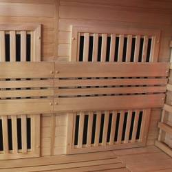 SAUNA INFRARED/FIŃSKA HELSI1 Z PIECEM HARVIA 6KW 4-5 OSOBOWA 180x160 CM 2w1 HELSI1 NEW