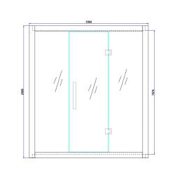 SAUNA INFRARED/FIŃSKA HELSI1 Z PIECEM HARVIA 6KW 4-5 OSOBOWA 180x160 CM 2w1 HELSI1 NEW