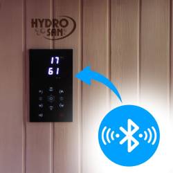 SAUNA OGRODOWA FIŃSKA Z PIECEM ASKER-NEW 4-6 OSOBOWA 180x180 CM