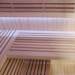 SAUNA OGRODOWA FIŃSKA Z PIECEM ASKER-NEW 4-6 OSOBOWA 180x180 CM
