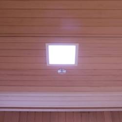 SAUNA OGRODOWA FIŃSKA Z PIECEM ASKER-NEW 4-6 OSOBOWA 180x180 CM