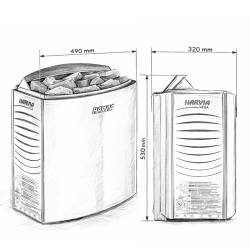 PIEC DO SAUNY HARVIA BC90E 9 KW 9000 W HV-BC90E