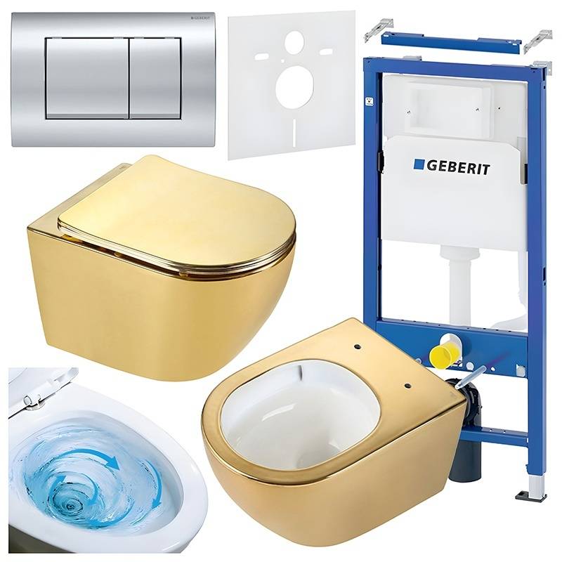 ZESTAW PODTYNKOWY WC STELAŻ GEBERIT DUOFIX MISKA MIZU-GL-WH-TR-03 PRZYCISK DELTA 30 CHROM