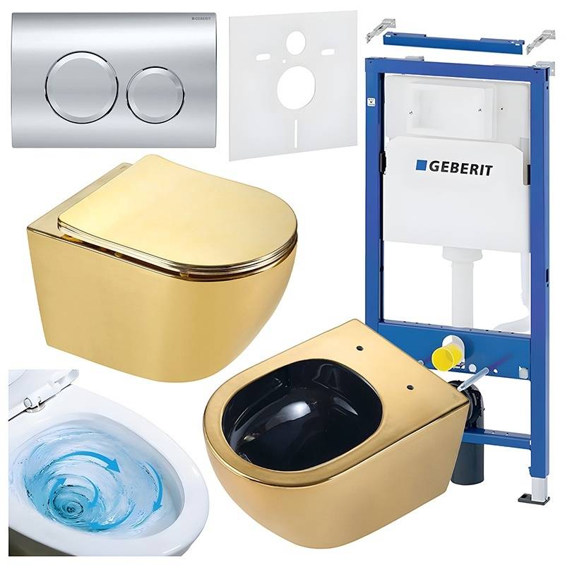 ZESTAW PODTYNKOWY WC STELAŻ GEBERIT DUOFIX MISKA MIZU-GL-BL-TR-03 PRZYCISK DELTA 20 CHROM