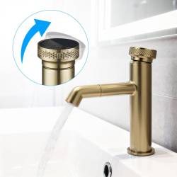 HYDROSAN BATERIA ŁAZIENKOWA CHLOE SZCZOTKOWANE ZŁOTO CHLOE-GL-BR