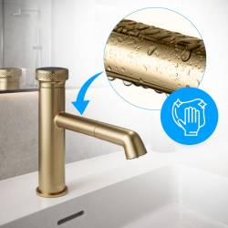 HYDROSAN BATERIA ŁAZIENKOWA CHLOE SZCZOTKOWANE ZŁOTO CHLOE-GL-BR