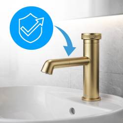 HYDROSAN BATERIA ŁAZIENKOWA CHLOE SZCZOTKOWANE ZŁOTO CHLOE-GL-BR