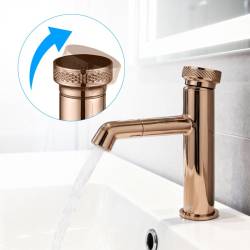 HYDROSAN BATERIA ŁAZIENKOWA CHLOE RÓŻOWE ZŁOTO CHLOE-P-GL