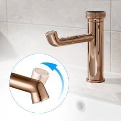 HYDROSAN BATERIA ŁAZIENKOWA CHLOE RÓŻOWE ZŁOTO CHLOE-P-GL