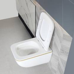 ZESTAW PODTYNKOWY WC STELAŻ GEBERIT DUOFIX MISKA YUZU-WH-GL-TR-03 PRZYCISK DELTA 30 CHROM