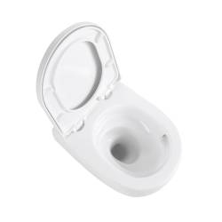 ZESTAW PODTYNKOWY WC STELAŻ GEBERIT DUOFIX MISKA LAKE-WH-TR-02 PRZYCISK DELTA 50 CHROM
