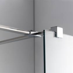 ŚCIANKA SZYBA PRYSZNICOWA SH07-DUO-90X80 WALK-IN 90X80 CM CHROM