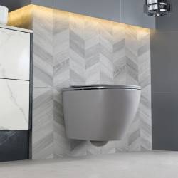ZESTAW PODTYNKOWY WC STELAŻ GEBERIT DUOFIX MISKA MIZU-MTGR-RIM-03 PRZYCISK DELTA 01 CHROM
