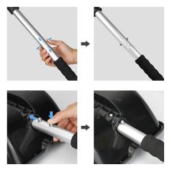ŁOPATA DO ŚNIEGU DO ODŚNIEŻANIA DO AUTA ALUMINIOWY TRZONEK SZUFLA 84CM ARCTIC