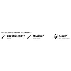 ŁOPATA DO ŚNIEGU DO ODŚNIEŻANIA DO AUTA ALUMINIOWY TRZONEK SZUFLA 84CM ARCTIC
