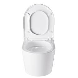 ZESTAW PODTYNKOWY WC STELAŻ GEBERIT DUOFIX MISKA ELITE-WH-02 PRZYCISK DELTA 50 CZARNY POŁYSK