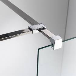ŚCIANKA SZYBA PRYSZNICOWA SH07-DUO-80X80 WALK-IN 80X80 CM CHROM