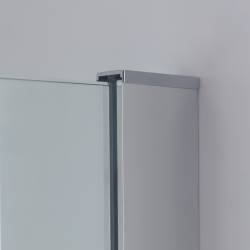 ŚCIANKA SZYBA PRYSZNICOWA SH07-DUO-80X90 WALK-IN 80X90 CM CHROM