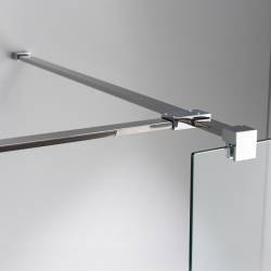 ŚCIANKA SZYBA PRYSZNICOWA SH07-DUO-80X110 WALK-IN 80X110 CM CHROM