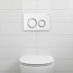 ZESTAW PODTYNKOWY WC STELAŻ HYDROSAN MISKA MIZU-WH-RIM-02 PRZYCISK BUTTON-4-WH BIAŁY